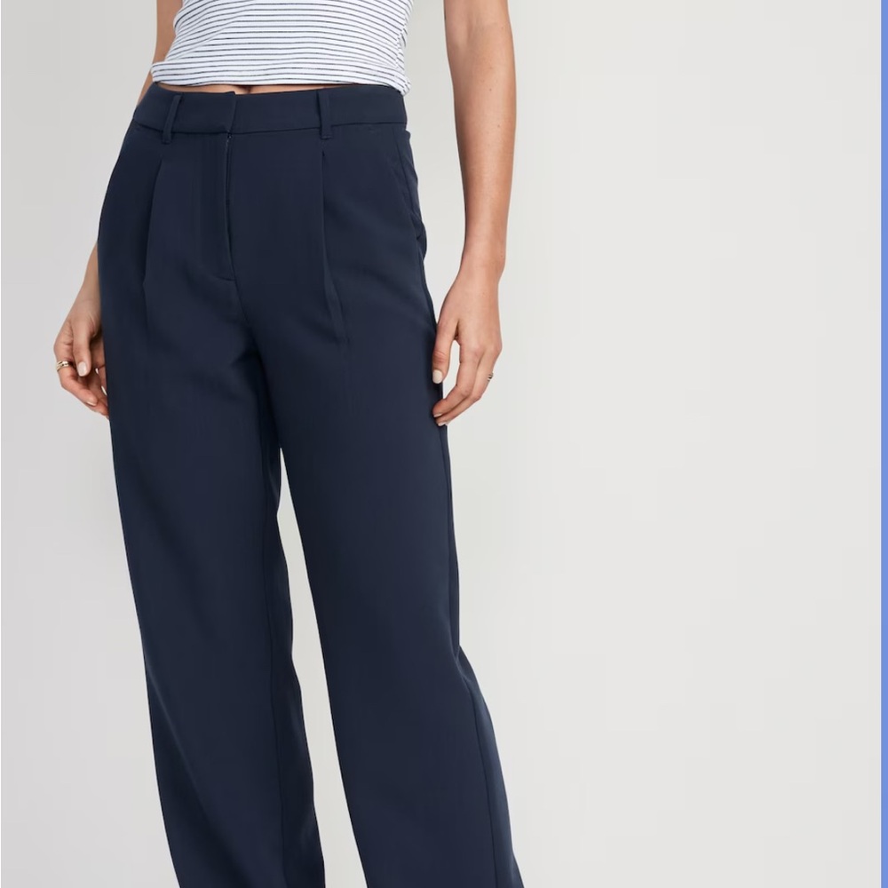NWT Old Navy Blue Wide Leg High Waisted Pants